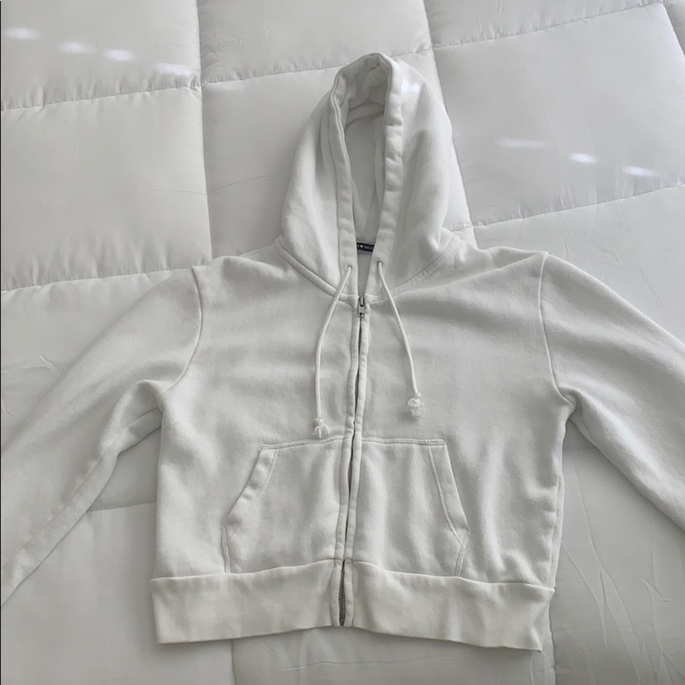 white crystal jacket from brandy melville!